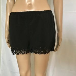 Forever 21 Black Shorts with hem design